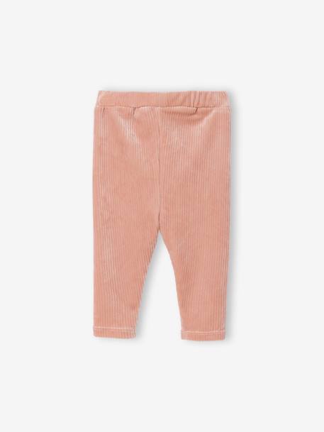 Corduroy Leggings for Babies rosy 