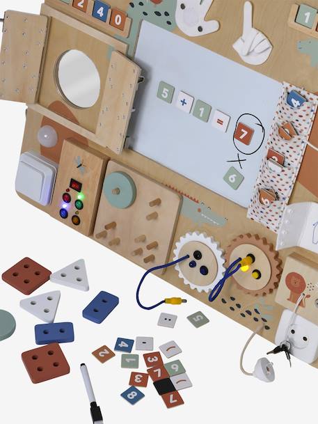 FSC® wooden multi-activity learning board wood 