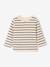 Pack of 2 long-sleeved honeycomb t-shirts for babies striped navy blue 