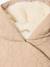 Fancy quilted coat for babies beige 
