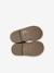 Fur-Lined Zip Leather Boots for Girls brown 