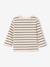 Pack of 2 long-sleeved honeycomb t-shirts for babies striped navy blue 