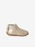 Zipped Soft Leather Ankle Boots for Babies gold+old rose 