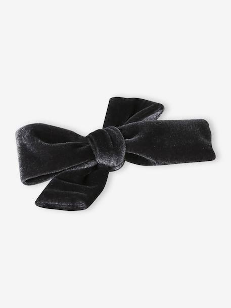 Alice Band & Hair Clip Set in Velour anthracite 
