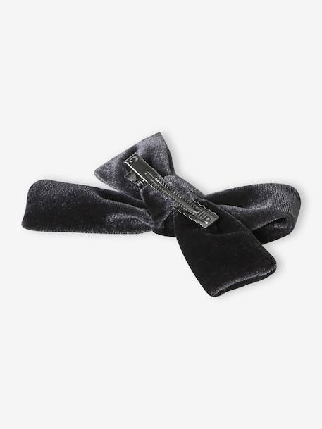 Alice Band & Hair Clip Set in Velour anthracite 