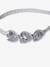 Alice Band with Hearts & Sequins for Girls silver 