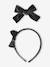 Alice Band & Hair Clip Set in Velour anthracite 