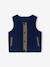 Sleeveless cardigan with press-stud fastening at the front navy blue 