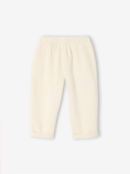 Baby trousers in twill ecru 
