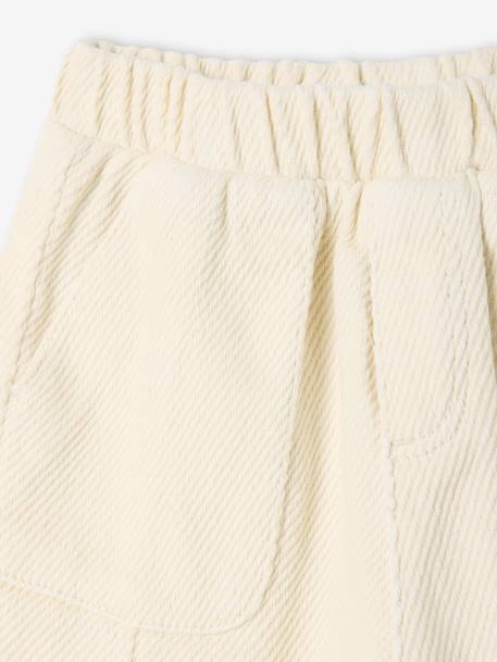 Baby trousers in twill ecru 