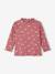 Printed long-sleeved baby t-shirt marl beige+old rose 