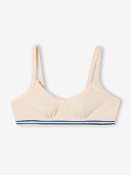 Pack of 3 Plain Bras for Girls, Jonen ecru 