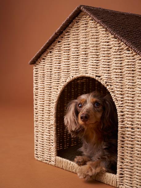 Kennel and Maisonnette basket for FAMILY pet beige 