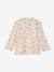 Printed long-sleeved baby t-shirt marl beige+old rose 