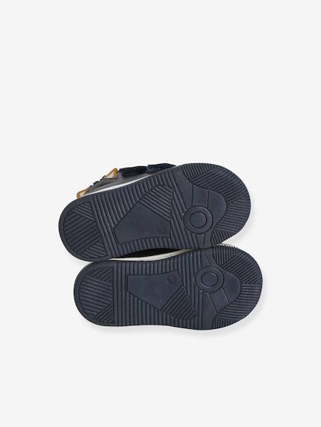 Synthetic-Lined Trainers with Hook-&-Loop Fasteners for Boys navy blue 