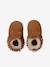 Elasticated, Lined Slippers in Soft Leather for Babies set brown 