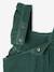 Corduroy Dungarees with Ruffles for Babies green+PURPLE DARK SOLID 