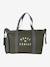 Weekend Changing Bag with Print: La Vie est Pleine de Surprises Dark Blue+GREEN MEDIUM SOLID WITH DESIG+khaki 