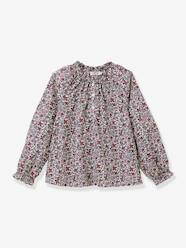 Blouse for Girls in Liberty Meadow Fabric, CYRILLUS Girls-Blouse for Girls in Liberty Meadow Fabric, CYRILLUS