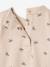 Printed long-sleeved baby t-shirt marl beige+old rose 
