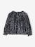 Girls' sequinned Christmas blouse silver 