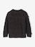 Girl's Christmas cable knit jumper with bows anthracite 