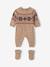 Newborn 2-piece Christmas knitted set: jumpsuit + socks marl beige 