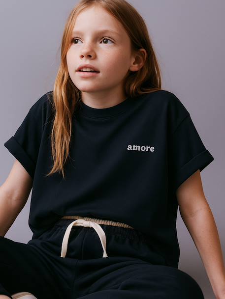 Pack of 2 Short-Sleeved T-Shirts for Girls anthracite 
