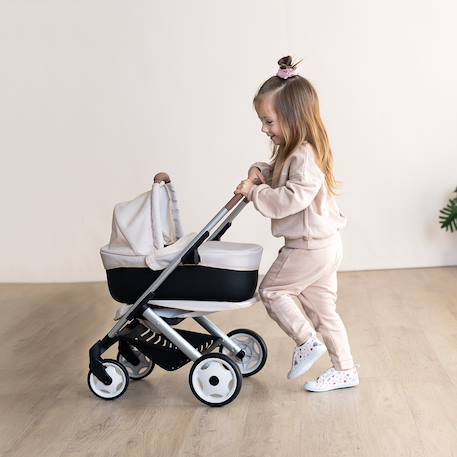 3-in-1 Maxi Cosi Pushchair with Carrycot - SMOBY beige+pale pink 