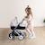 3-in-1 Maxi Cosi Pushchair with Carrycot - SMOBY beige+pale pink 