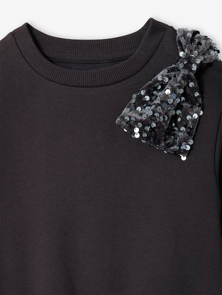 Sequinned Christmas Dress with 2-in-1 Effect, for Girls anthracite 