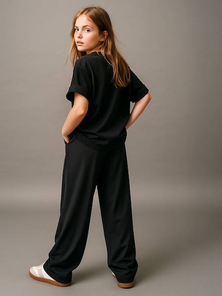 Wide-Leg Tailored Trousers for Girls, JONEN anthracite 