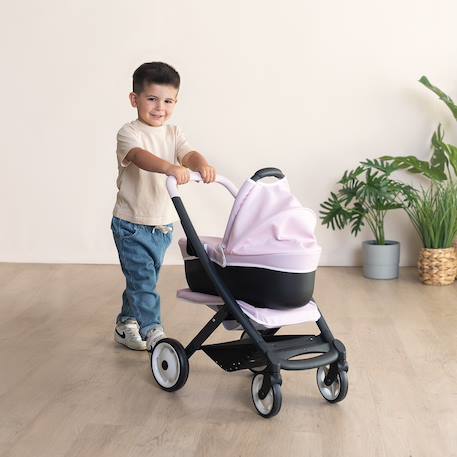 3-in-1 Maxi Cosi Pushchair with Carrycot - SMOBY beige+pale pink 