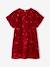 Girl's velvet and sequin dress red 