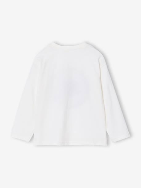 T-Shirt with Print on the Front for Boys anthracite+ecru 