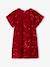 Girl's velvet and sequin dress red 