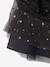 Girl's Christmas skirt in star-studded tulle anthracite 