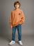 Pack of 2 Plain Long-Sleeved Sweatshirts for Boys, JONEN caramel 