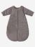 Microfibre Sleep Bag With Detachable Long Sleeve, For Strolling Dark Blue+Dark Brown 