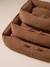 Quilted velvet pet basket FAMILY camel 