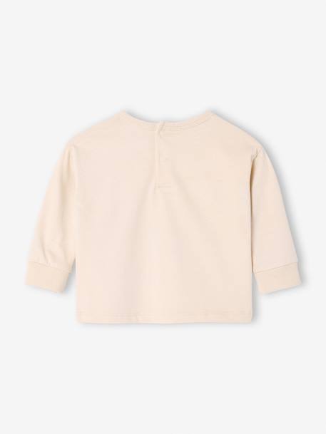 Long-sleeved t-shirt with mouse print for babies vanilla 