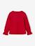 Girl's Christmas t-shirt with bow and glitter detail, long sleeves red 
