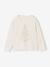 Christmas T-Shirt with Shiny Christmas Tree Motif & Long Sleeves ecru 