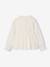 Christmas Blouse with Embroidered Smocking for Girls ecru 