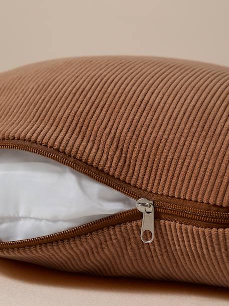 Quilted velvet pet basket FAMILY camel 