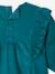 Baby dress in corduroy peacock blue 