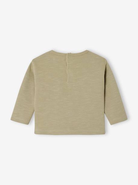Long-sleeved baby t-shirt khaki 