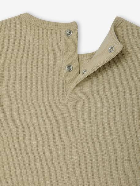 Long-sleeved baby t-shirt khaki 