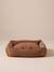Quilted velvet pet basket FAMILY camel 