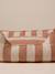 Quilted pet basket FAMILY clay beige+hazel+striped white 